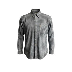 Columbia Sportswear Men’s Large Gray Plaid Long Sleeve Button Down EUC